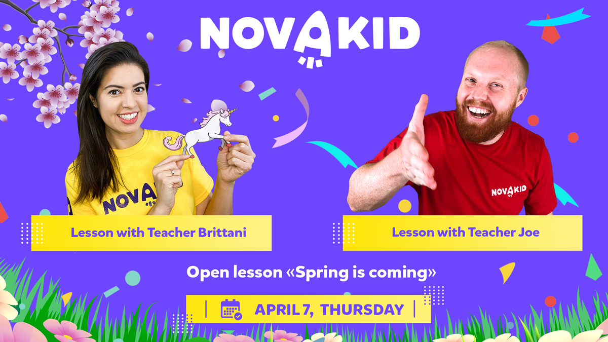 Spring is coming! Novakid zaprasza dzieci na otwarte zajęcia języka angielskiego