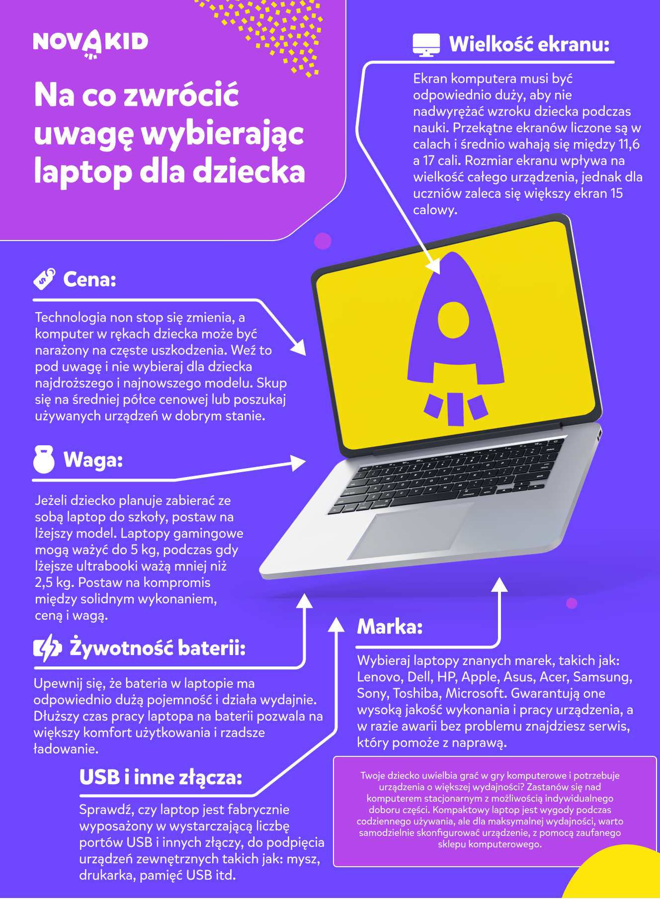 Laptop dla dzieci - jaki laptop do nauki wybrać?
